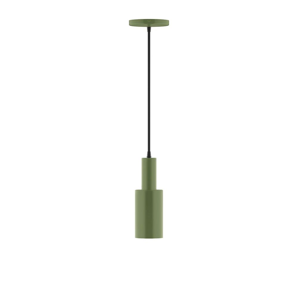 Montclair Lightworks PEBX450-22 3.5" Stack Mini Cylinder Pendant Fern Green Finish